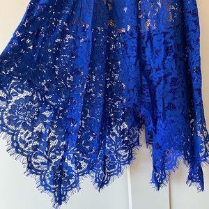 LuLus Royal Blue Lace Dress